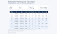 create an automatic excel packing list with cartons, weight and cbm