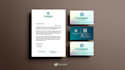 create a 3d business card mockup in amazing quality