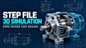 create technical 3d machine or simulation