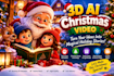 create photorealistic 3d christmas animation 3d ai animation intro video and ads