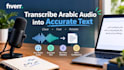 transcribe arabic audio into accurate text