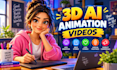 create 3d cartoon character avatar, talking avatar