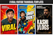 design viral thumbnail for hindi urdu bangla vlog