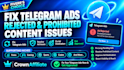 fix rejected telegram ads, fix telegram ad rejection, telegram ads approval