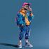 create cool illustration in cartoon style