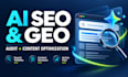 do an ai SEO and GEO audit with content optimization