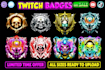 design custom twitch badges and graphics for your stream