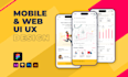 design UI UX for mobile and web apps in figma