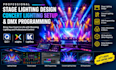 create stage lighting design concert lighting setup and dmx programming cues
