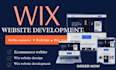 design and redesign  wix website and develop a professional ecommerce website