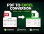 convert bank statements and PDF files to excel
