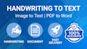 convert handwritten notes and images to editable text accurately
