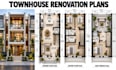 create townhouse renovation plans with professional cad documentation