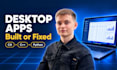 build a desktop app in c sharp, c plus plus and python