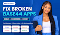 fix base44 broken app issue errors paypal bug fixing expert wordpress problem