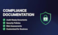 write iso 27001, soc 2, gdpr, and cybersecurity compliance documentation