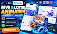 create interactive lottie and rive animation for game, web and mobile apps