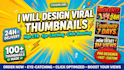 design eye catching clickbait you tube thumbnails