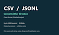 convert CSV to jsonl or jsonl to CSV with validation