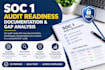 prepare soc 1 audit readiness documentation and gap analysis