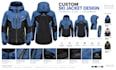 design custom ski jackets with professional technical flats for manufacturing