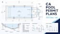 stamp swimming pool permit drawings with structural and mep permit plan id pa ca