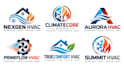 design a professional, hvac, air conditioning, ventilation, energy heating logo
