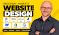 redesign migrate figma wix odoo framer webflow shopify wordpress website design