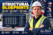 draft structural drawings and blueprints for city building permit