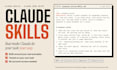 create custom claude skills and set up claude code for your workflow