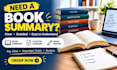 write a clear book summary, chapter summary, report and analysis