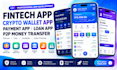develop fintech app crypto wallet app payment app loan app p2p money transfer