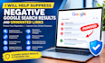 remove negative link from google search websites