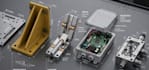 design mounting plate support bracket hinge enclosure manifold