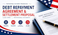 draft a debt repayment agreement and settlement proposal