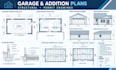 draw stamp detached garage rear addition plan and structural engineering drawing