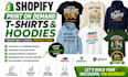 set up a shopify print on demand store for hoodies and t shirts with printful