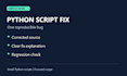 fix one reproducible bug in your small python script