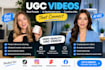 create skincare ugc videos, ugc skincare brands videos, for instagram tiktok ads