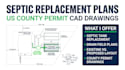 prepare US septic system replacement plans and county permit cad drawings