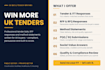write UK tender bids, rfp response and method statements