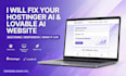 fix hostinger ai bug and make website live