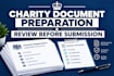 prepare UK charity registration application and governing documents for trustees