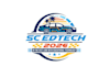 design racing theme educational technology conference logo