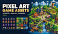 do pixel art tileset pixel tileset 2d sprite sheet pixel tilemap pixel character