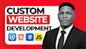 do custom website development, luxury website design as full stack web developer