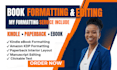 book formatting paperback formatting ebook formatting kindle formatting