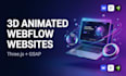 design a 3d animated webflow website with threejs and gsap