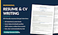 write an ats friendly resume, CV and cover letter