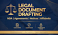 draft legal documents and contracts